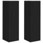 Preview: TV-Wandschrank 2 pcs Schwarz 30 x 31 x 100 cm Holzwerkstoff