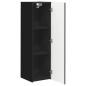 Preview: TV-Wandschrank 2 pcs Schwarz 30 x 31 x 100 cm Holzwerkstoff