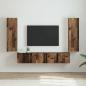 Preview: ARDEBO.de - TV-Wandschrank 2 stk. Altholz Holzwerkstoff