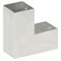 Preview: Pfostenverbinder L-Form Verzinktes Metall 81 x 81 mm