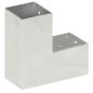 Preview: Pfostenverbinder L-Form Verzinktes Metall 81 x 81 mm