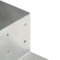 Preview: Pfostenverbinder L-Form Verzinktes Metall 81 x 81 mm