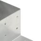 Preview: Pfostenverbinder L-Form Verzinktes Metall 81 x 81 mm