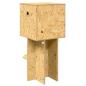 Preview: Terrarium Braun 40 x 40 x 90 cm OSB