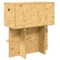 Preview: Terrarium Braun 80 x 40 x 90 cm OSB