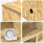 Preview: Terrarium Braun 80 x 40 x 90 cm OSB