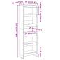 Preview: Bücherregal 2 pcs Altholz 80 x 30 x 155 cm Holzwerkstoff