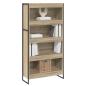 Preview: Bücherregal 2 pcs Sonoma 80 x 30 x 155 cm Holzwerkstoff