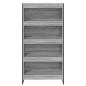 Preview: Bücherregal 2 pcs Graues Sonoma 80 x 30 x 155 cm Holzwerkstoff