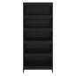 Preview: Bücherregal 2 pcs Schwarz Eichen-Optik 80 x 30 x 155 cm