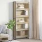 Preview: ARDEBO.de - Bücherregal 80 x 30 x 189,5 cm Holzwerkstoff Sonoma
