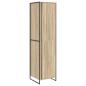 Preview: Warderobe mit Tür 2 pcs Sonoma 50 x 50 x 200 cm Holzwerkstoff