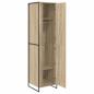 Preview: Warderobe mit Tür 2 pcs Sonoma 50 x 50 x 200 cm Holzwerkstoff