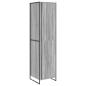 Preview: Warderobe 2 pcs Graues Sonoma 50 x 50 x 200 cm Holzwerkstoff