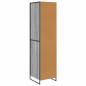 Preview: Warderobe 2 pcs Graues Sonoma 50 x 50 x 200 cm Holzwerkstoff