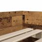 Preview: Bettrahmen Altholz 90 x 200 cm Massives Kiefernholz