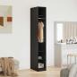 Preview: Kleiderschrank Schwarz Eichen-Optik 50 x 30 x 200 cm