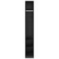 Preview: Kleiderschrank Schwarz Eichen-Optik 50 x 30 x 200 cm