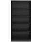 Preview: Kleiderschrank Schwarz Eichen-Optik 100 x 50 x 200 cm