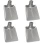 Preview: Schaufelkopf 4 pcs Silber 41,5 x 32,5 cm Aluminium