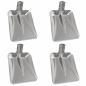 Preview: Schaufelkopf 4 pcs Silber 45 x 38 cm Aluminium