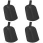 Preview: Schaufelkopf 4 pcs Schwarz 34,5 x 24 cm
