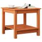 Preview: Couchtisch Wachsbraun 50 x 50 x 45 cm Massivholz Kiefer