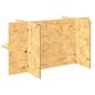 Preview: Terrarienbasis Braun 100 x 50 x 50 cm OSB