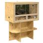 Preview: Terrarienbasis Braun 80 x 50 x 50 cm OSB