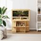 Preview: Terrarienbasis Braun 80 x 50 x 50 cm OSB