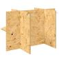 Preview: Terrarienbasis Braun 80 x 50 x 50 cm OSB