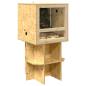 Preview: Terrarienbasis Braun 50 x 50 x 50 cm OSB