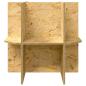 Preview: Terrarienbasis Braun 50 x 50 x 50 cm OSB