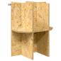Preview: Terrarienbasis mit Regal Braun 40 x 40 x 50 cm OSB