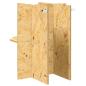 Preview: Terrarienbasis mit Regal Braun 40 x 40 x 50 cm OSB