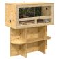 Preview: Terrarienbasis mit Regal Braun 80 x 40 x 50 cm OSB