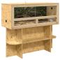 Preview: Terrarienbasis mit Regal Braun 100 x 40 x 50 cm OSB