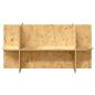 Preview: Terrarienbasis mit Regal Braun 100 x 40 x 50 cm OSB