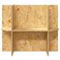 Preview: Terrarienbasis mit Regal Braun 60 x 30 x 50 cm OSB