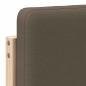 Preview: Gepolstertes Kopfteil mit Kopfteil Braun und Taupe 135 cm