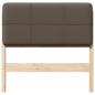 Preview: Gepolstertes Kopfteil mit Kopfteil Braun und Taupe 90 cm