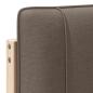 Preview: Gepolstertes Kopfteil mit Kopfteil Braun und Taupe 150 cm