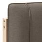 Preview: Gepolstertes Kopfteil mit Kopfteil Braun und Taupe 135 cm