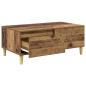 Preview: Couchtisch mit Schubladen Altholz 90 x 50 x 35 cm Holzwerkstoff