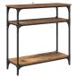Preview: Konsolentisch mit Regal Altholz 75 x 29 x 75 cm Holzwerkstoff
