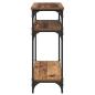 Preview: Konsolentisch mit Regal Altholz 75 x 29 x 75 cm Holzwerkstoff