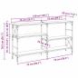 Preview: Konsolentisch Altholz 150 x 29 x 76.5 cm Holzwerkstoff