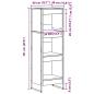 Preview: Bücherregal Sonoma 80 x 30 x 155 cm Holzwerkstoff