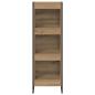Preview: Bücherregal Kunsthandwerk Eiche 80 x 30 x 155 cm Holzwerkstoff