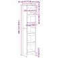 Preview: Bücherregal Graues Sonoma 80 x 30 x 155 cm Holzwerkstoff